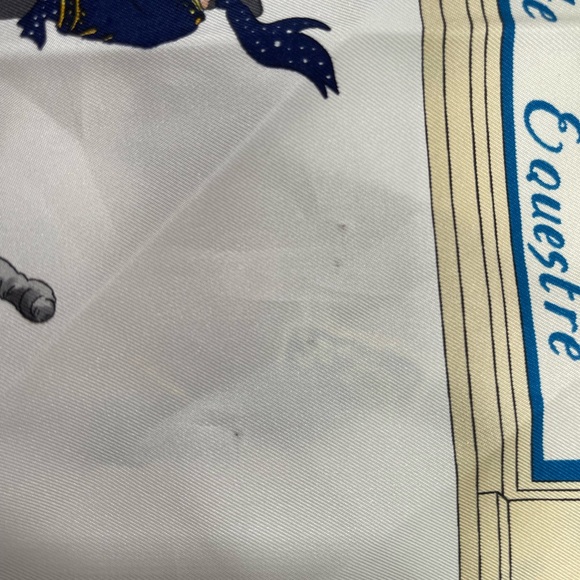 HERMES Carre 90 REAL ESCUELA ANDALUZA DEL ARTE ECUESTRE Scarf Stole Auth Women - Picture 4 of 12